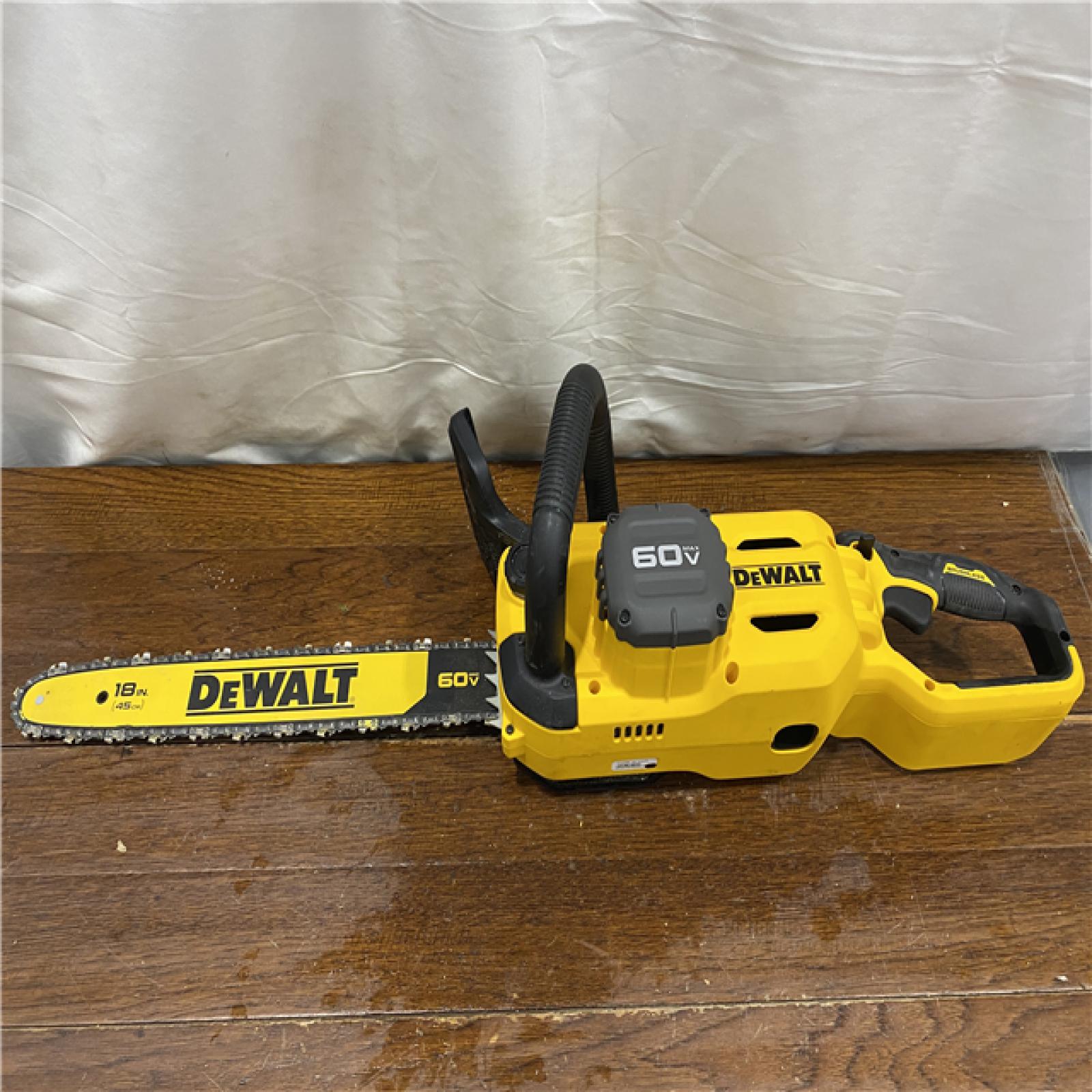 AS-IS DEWALT DCCS672B FLEXVOLT 60V MAX Brushless Cordless 18 Chainsaw (Tool Only)