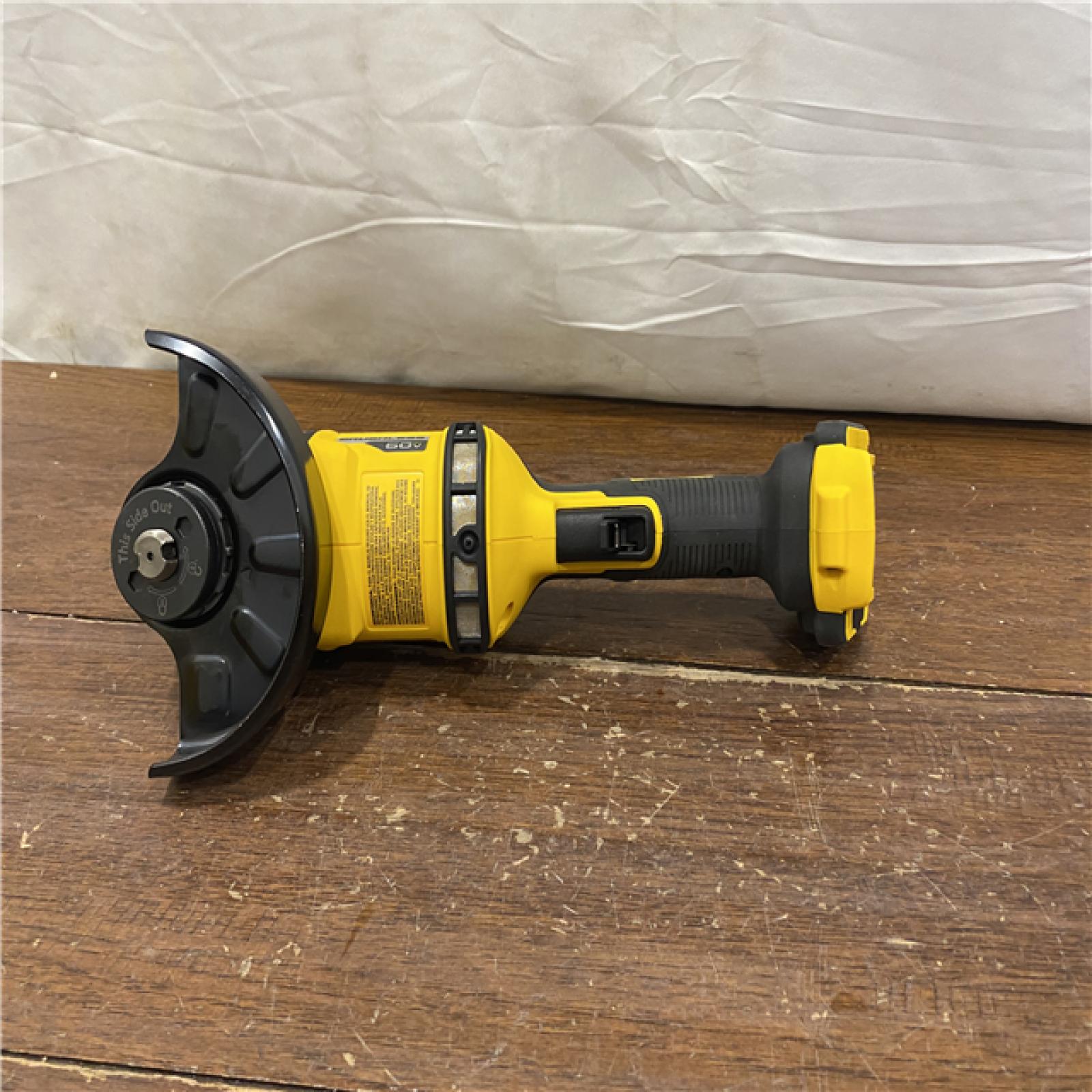 AS-IS DEWALT 60V MAX Cordless Brushless 4.5 in. to 6 in. Small Angle Grinder with Kickback Brake (Tool Only)