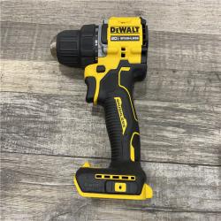 AS-IS DEWALT Atomic 20V Lithium-Ion Cordless Compact 1/2 in. Drill/Driver Kit