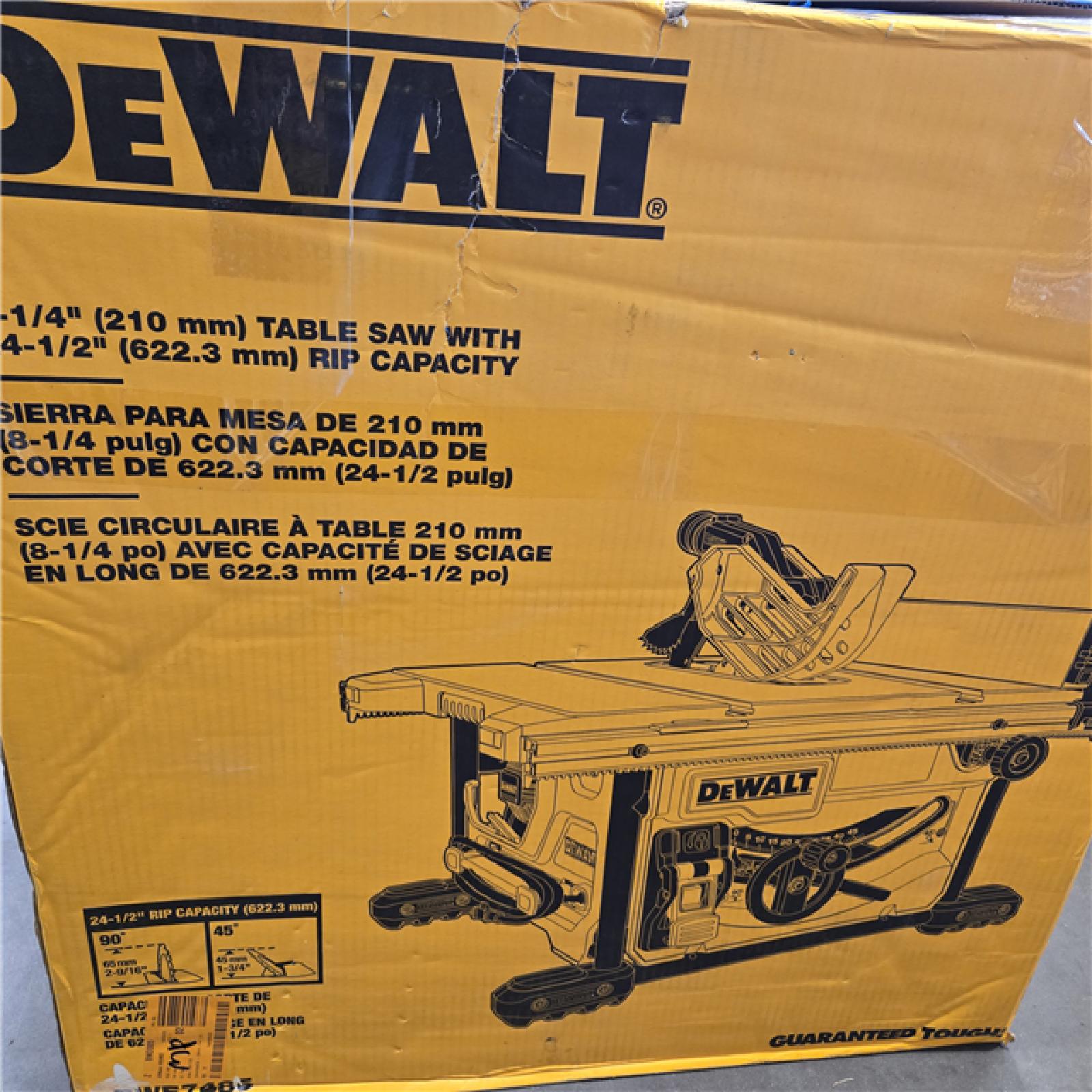 AS-IS DeWalt 15 Amps Corded 8-1/4 in. Compact Table Saw