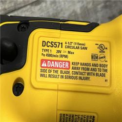 AS-IS DEWALT ATOMIC 20V MAX Cordless Brushless 4-1/2 in. Circular Saw (Tool Only)
