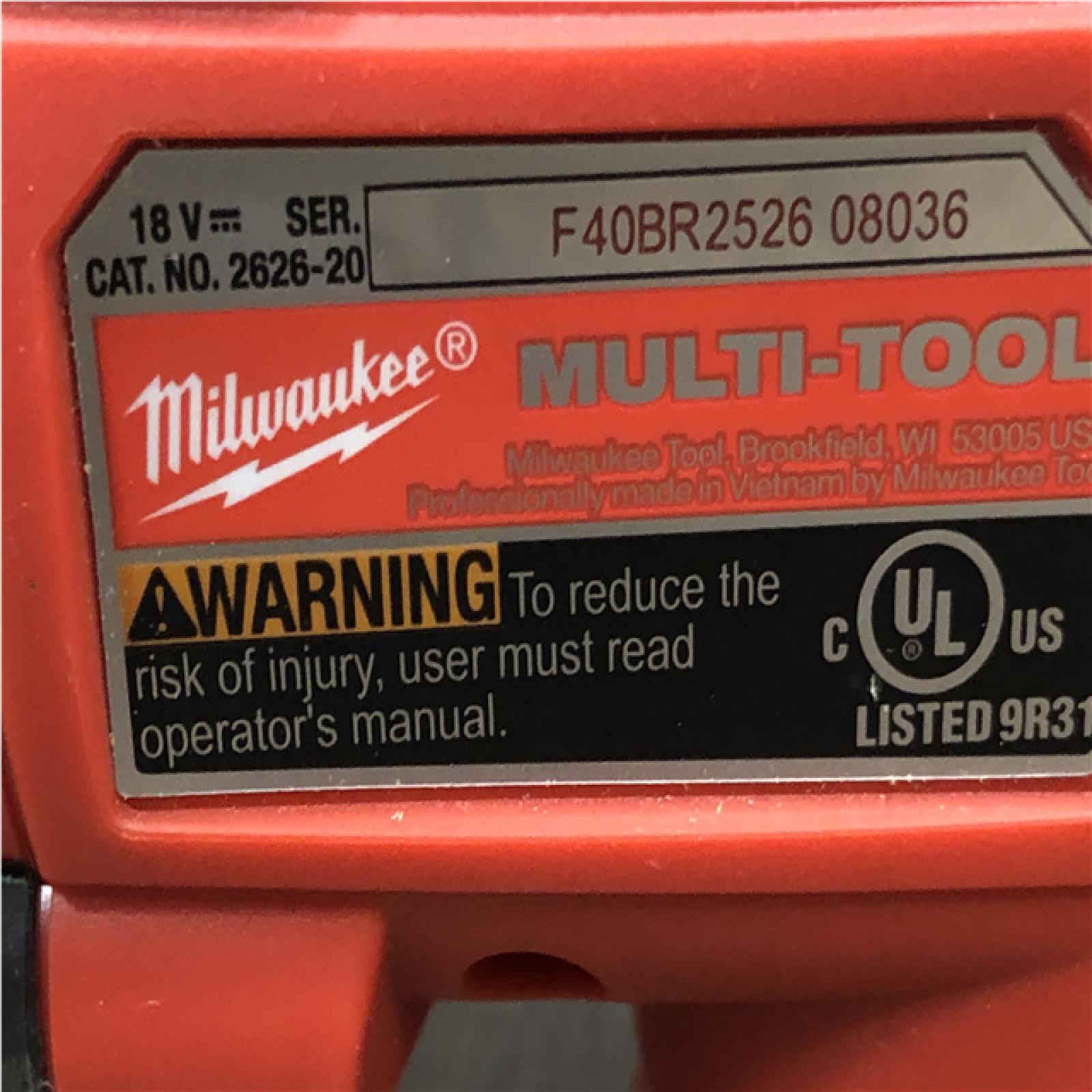 AS-IS Milwaukee 18V Lithium-Ion Cordless Oscillating Multi-Tool (Tool-Only)