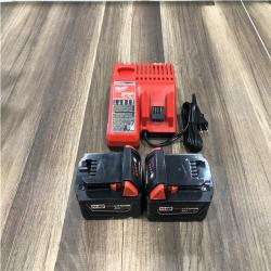 AS-IS Milwaukee 18-Volt Lithium-Ion XC Starter Kit with (2) 5.0Ah Batteries and Charger