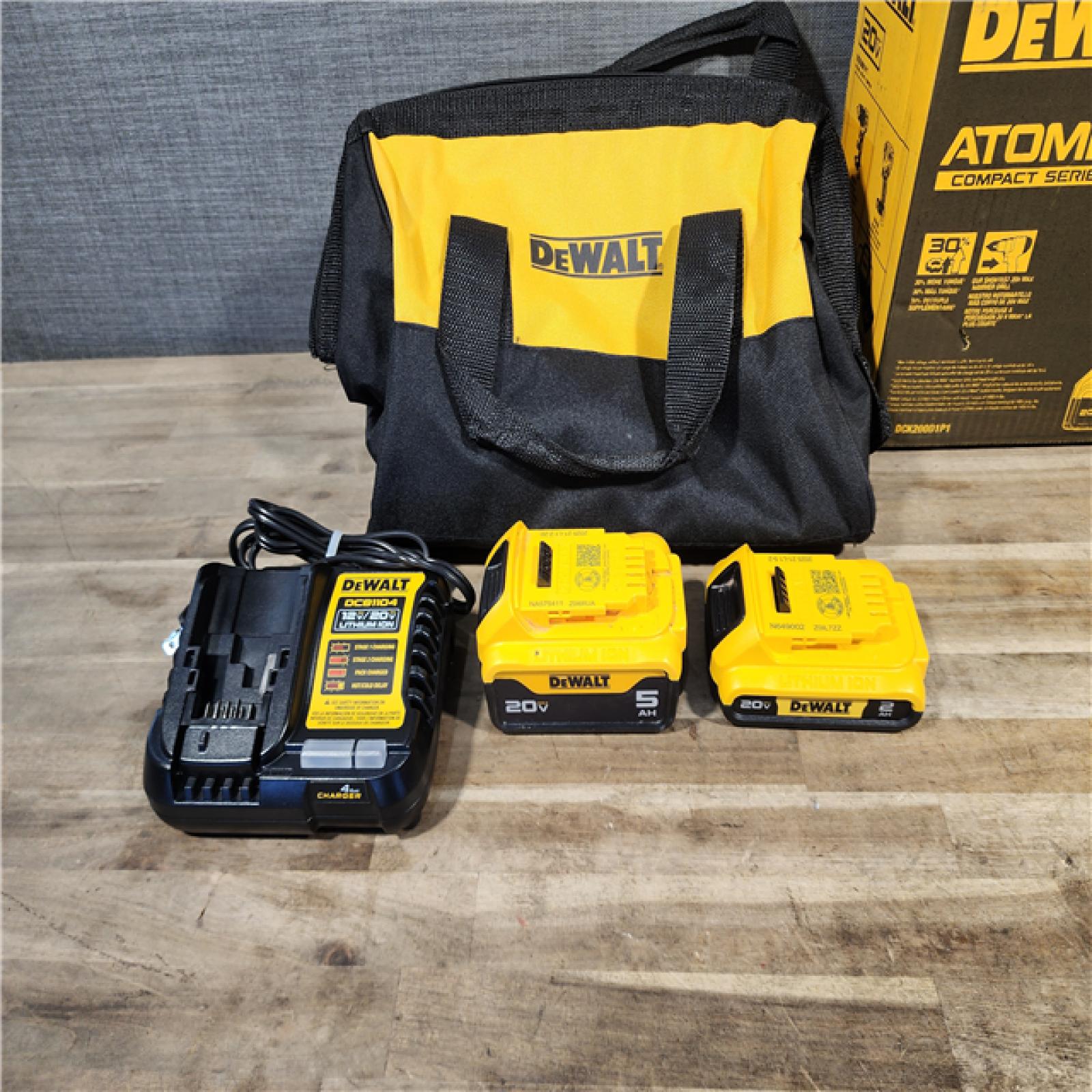 HOUSTON LOCATION - AS-IS DeWalt 2-Tool Combo Kit W/ (2) BATTERY & CHARGER