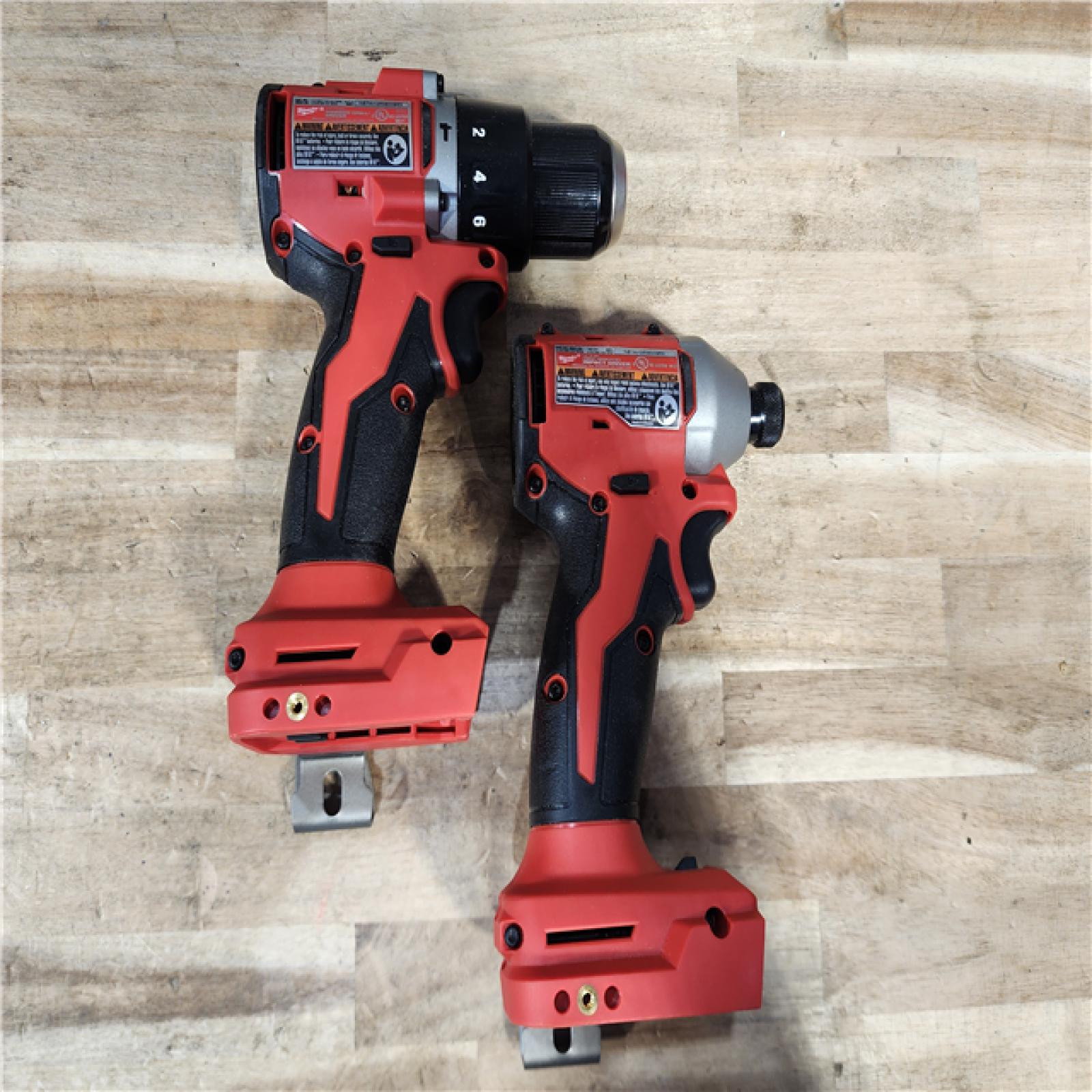 HOUSTON LOCATION - AS-IS Milwaukee 18-Volt Lithium-Ion Brushless Cordless Compact Hammer Drill/Impact Combo Kit
