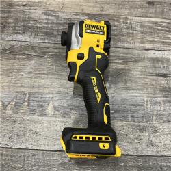 AS-IS DEWALT ATOMIC 20V MAX Lithium-Ion Cordless 1/4 in. Brushless Impact Driver Kit