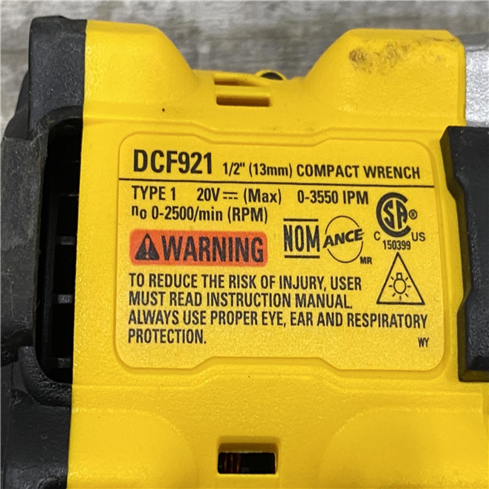 AS-IS DEWALT ATOMIC 20V MAX Cordless Brushless 1/2 in. Variable Speed Impact Wrench (Tool Only)