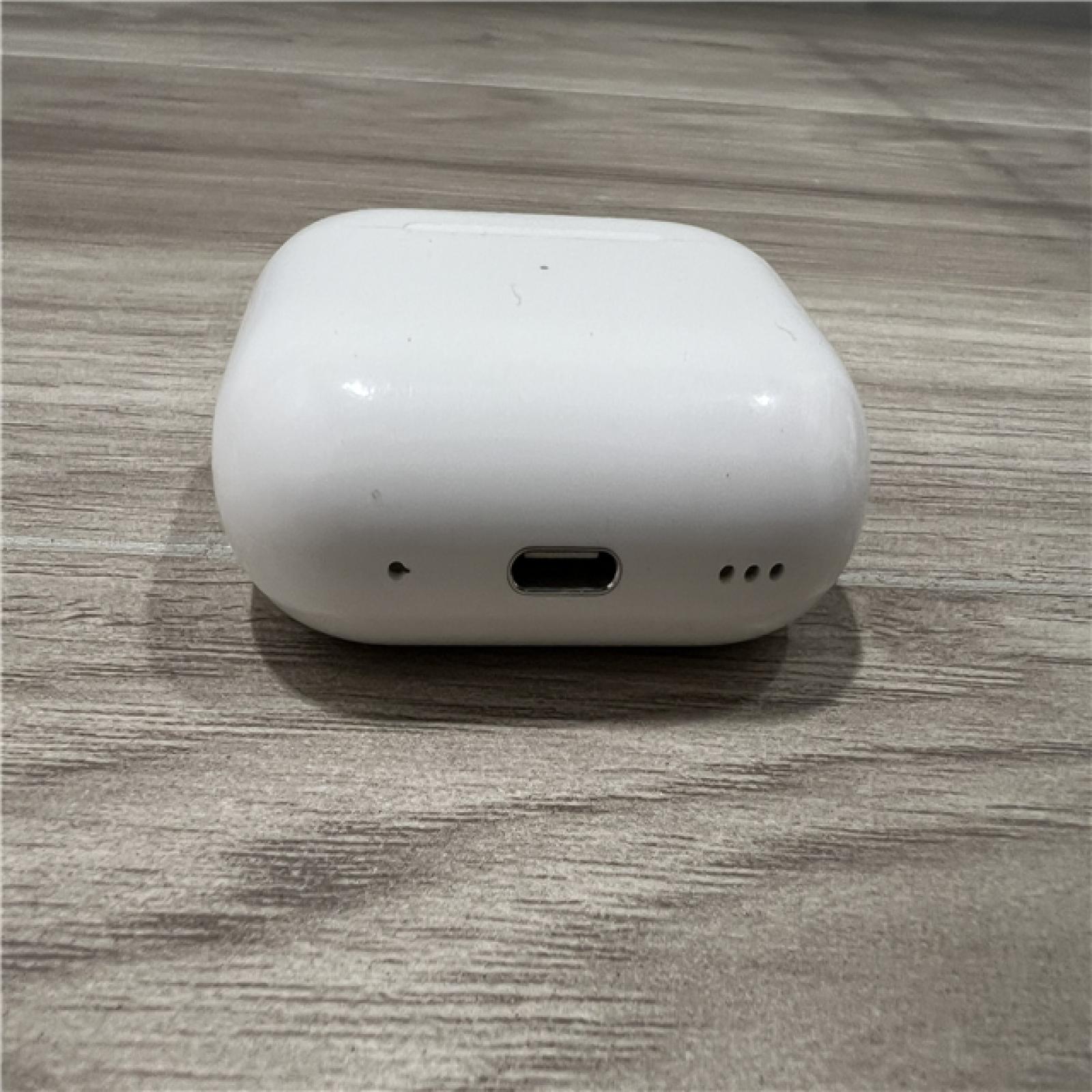 AS-IS Apple AirPods Pro (2nd Generation) with the USB-C MagSafe Charging Case