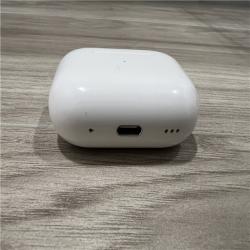 AS-IS Apple AirPods Pro (2nd Generation) with the USB-C MagSafe Charging Case