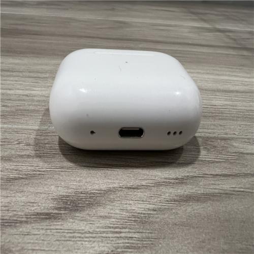 AS-IS Apple AirPods Pro (2nd Generation) with the USB-C MagSafe Charging Case