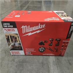 NEW- M18 18-Volt Lithium-Ion Cordless Combo Kit (6-Tool) with 2-Batteries  Charger and Tool Bag