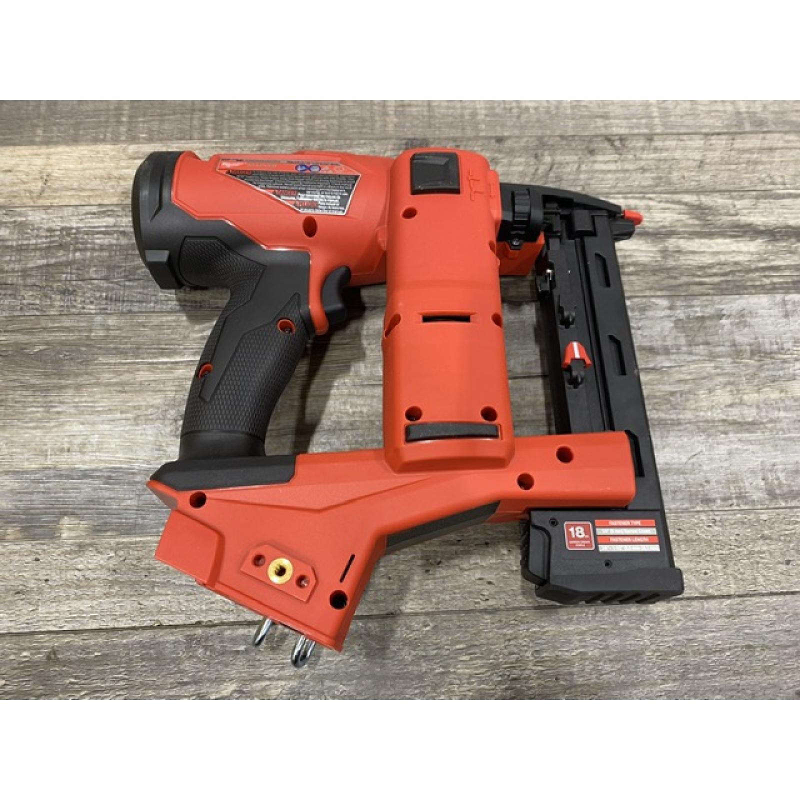 AS-IS Milwaukee FUEL 18-Volt Lithium-Ion Brushless Cordless 18-Gauge 1/4 in. Narrow Crown Stapler (Tool-Only)