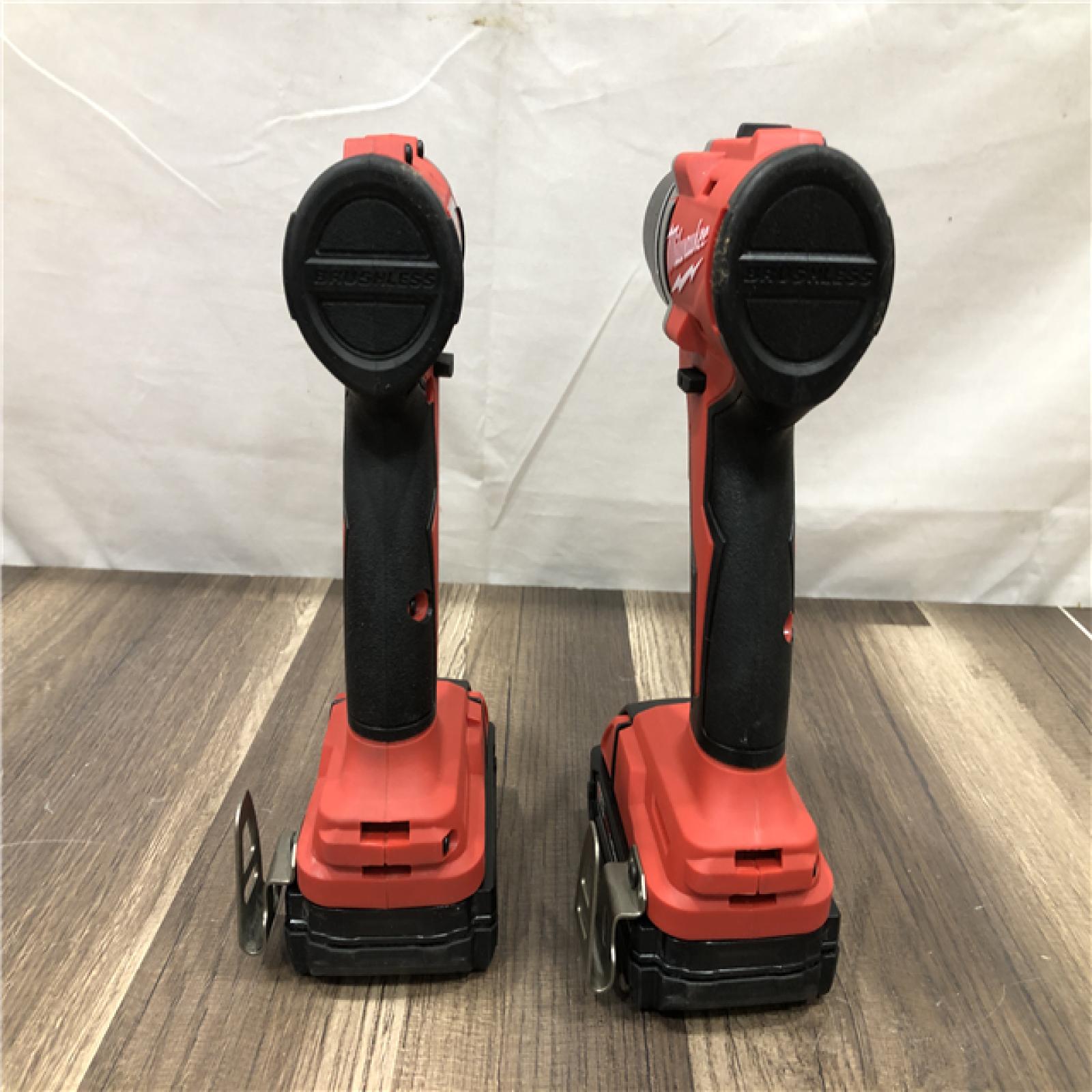 AS-IS Milwaukee 18V Lithium-Ion Brushless Cordless Compact Drill/Impact Combo Kit