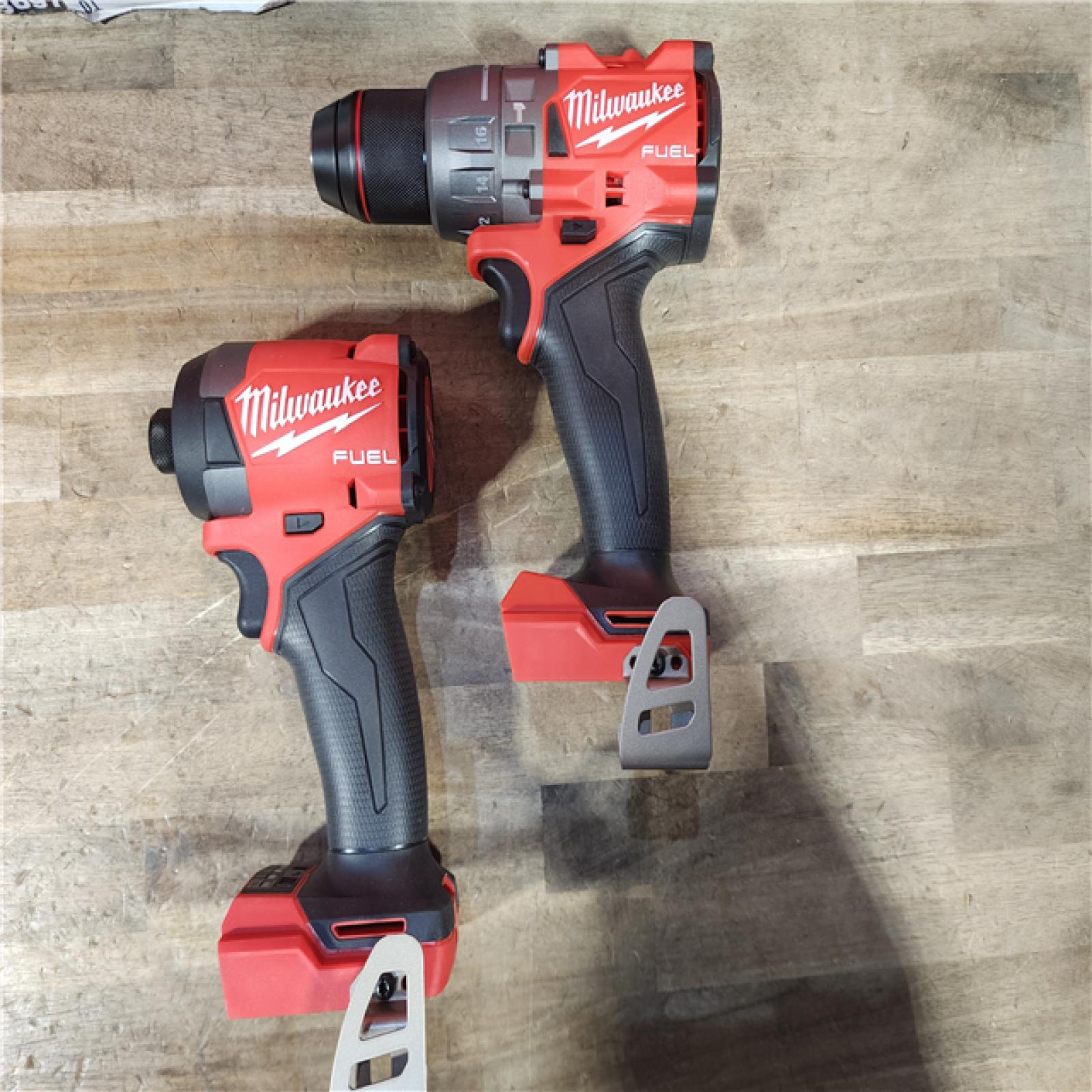 HOUSTON LOCATION - AS-IS (APPEARS LIKE NEW) MILWAUKEE FUEL 18V Lithium-Ion Brushless Cordless Hammer Drill and Impact Driver Combo Kit