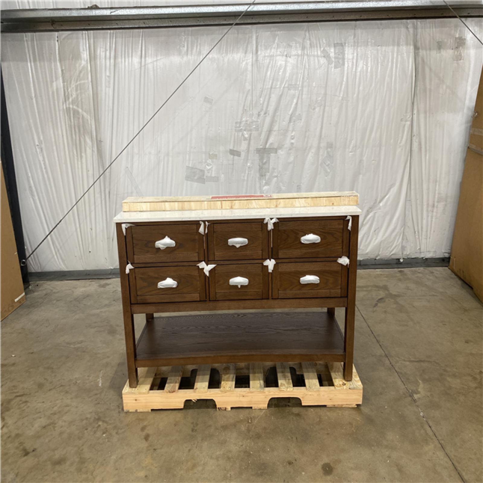 Houston Location AS IS - Tolbrook 60in Double Basin Vanity