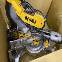 As-Is- DEWALT 15 Amp Corded 12 in. Double Bevel Sliding Compound Miter Saw