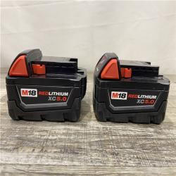 AS-IS Milwaukee 18-Volt Lithium-Ion XC Starter Kit with Two 5.0Ah Batteries and Charger