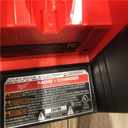 AS-IS Milwaukee  12-Volt Lithium-Ion Cordless Bluetooth/AM/FM Jobsite Radio with Charger