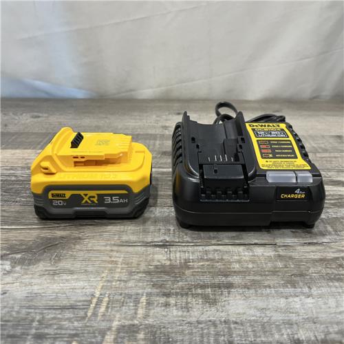 AS-IS DEWALT 20V MAX XR POWERSTACK Lithium-Ion Battery Starter Kit with 3.5Ah Battery and Charger