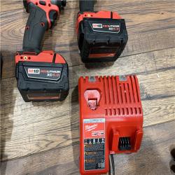 AS-IS Milwaukee M18 FUEL 18V Lithium-Ion Brushless Cordless Hammer Drill and Impact Driver Combo Kit (2-Tool) with 2 Batteries