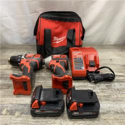 AS-IS Milwaukee 18V Lithium-Ion Cordless Drill Driver/Impact Driver Combo Kit