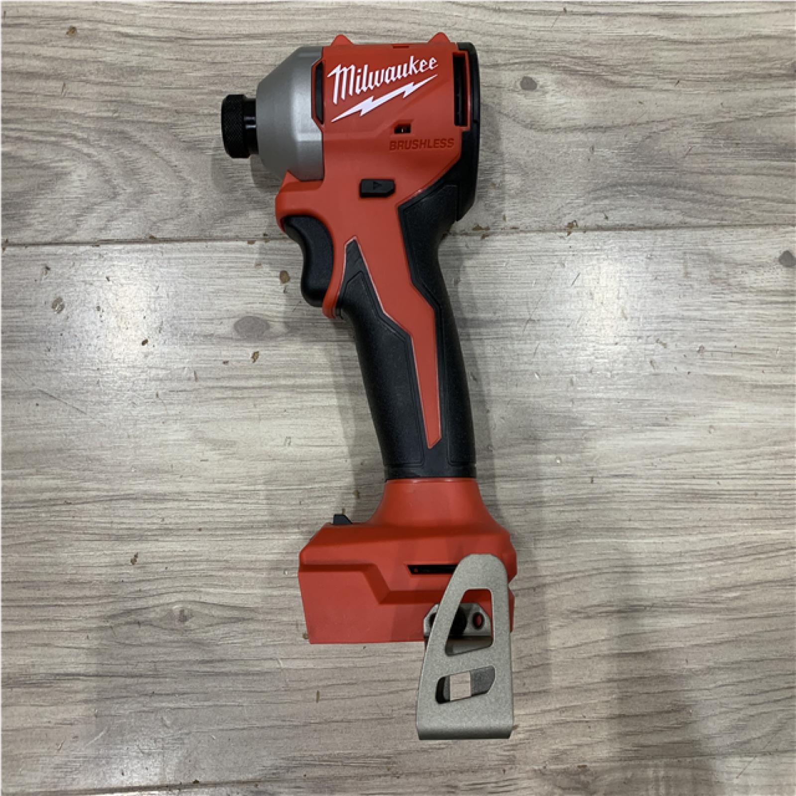 AS-IS Milwaukee 18V Lithium-Ion Compact Brushless Cordless 1/4 in. Impact Driver (Tool-Only)