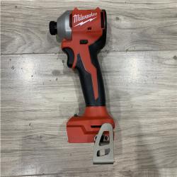 AS-IS Milwaukee 18V Lithium-Ion Compact Brushless Cordless 1/4 in. Impact Driver (Tool-Only)