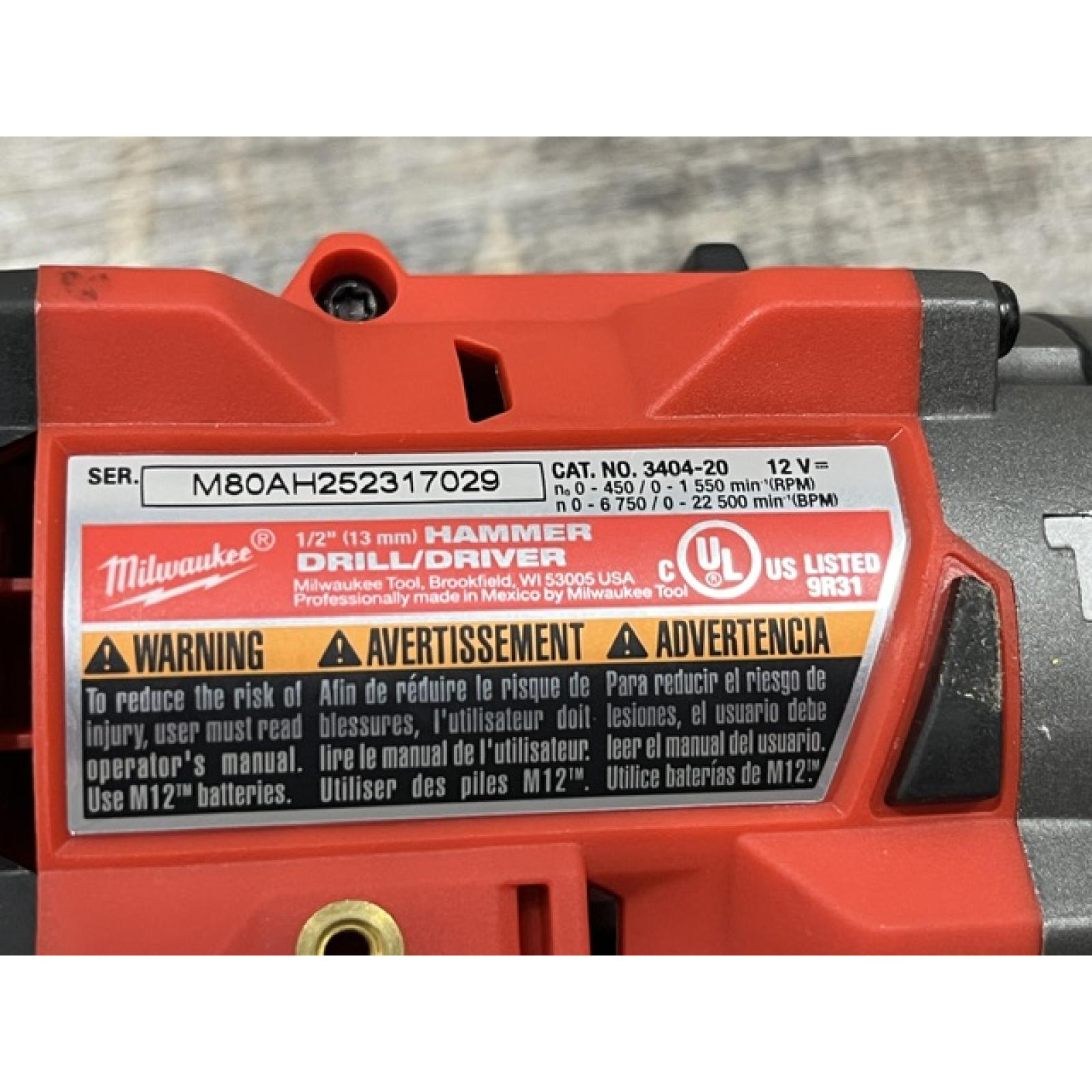 AS-IS Milwaukee FUEL 12-Volt Lithium-Ion Brushless Cordless Hammer Drill and Impact Driver Combo Kit