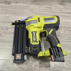 LIKE NEW! - RYOBI ONE+ 18V 18-Gauge Cordless AirStrike Brad Nailer (Tool Only)