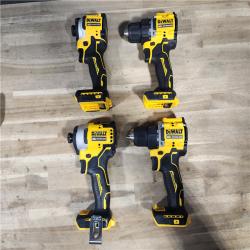 HOUSTON LOCATION - AS-IS DEWALT 4 TOOL COMBO KIT W/ (2) BATTERY & CHARGER
