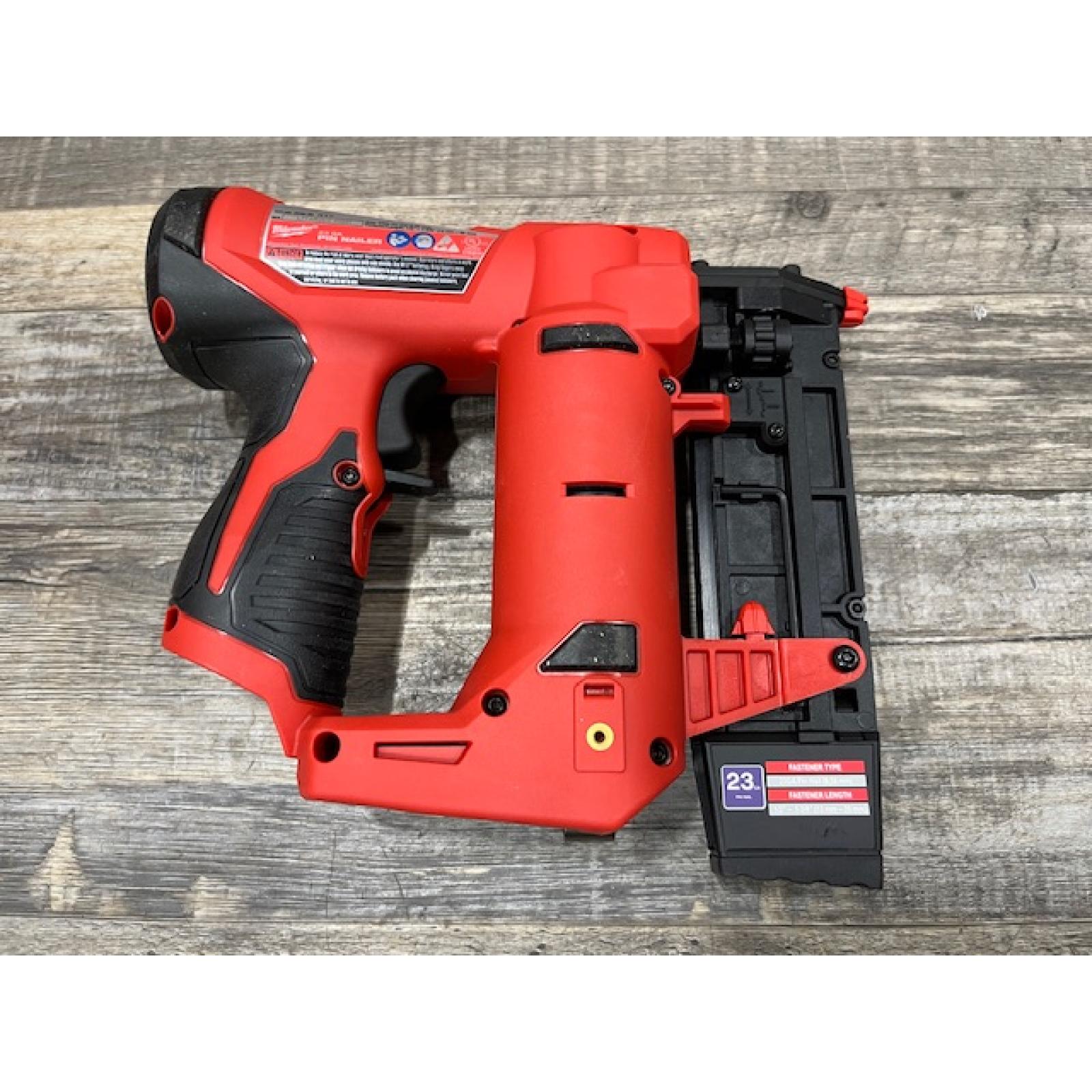 AS-IS Milwaukee 12-Volt 23-Gauge Lithium-Ion Cordless Pin Nailer (Tool-Only)