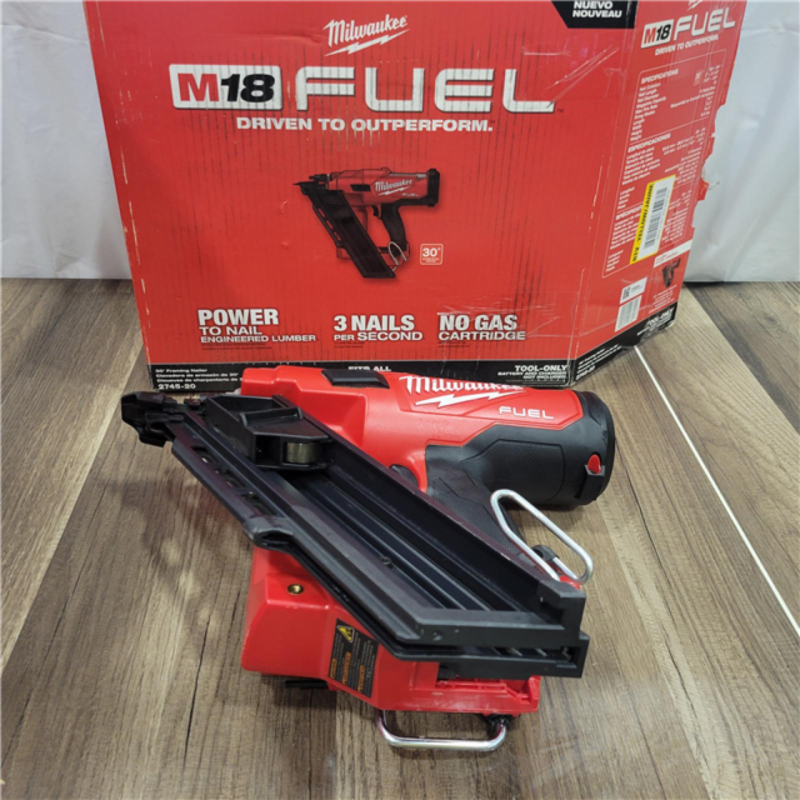 AS-IS Milwaukee M18 FUEL 3-1/2 in. 18-Volt 30-Degree Lithium-Ion Brushless Cordless Framing Nailer (Tool-Only)