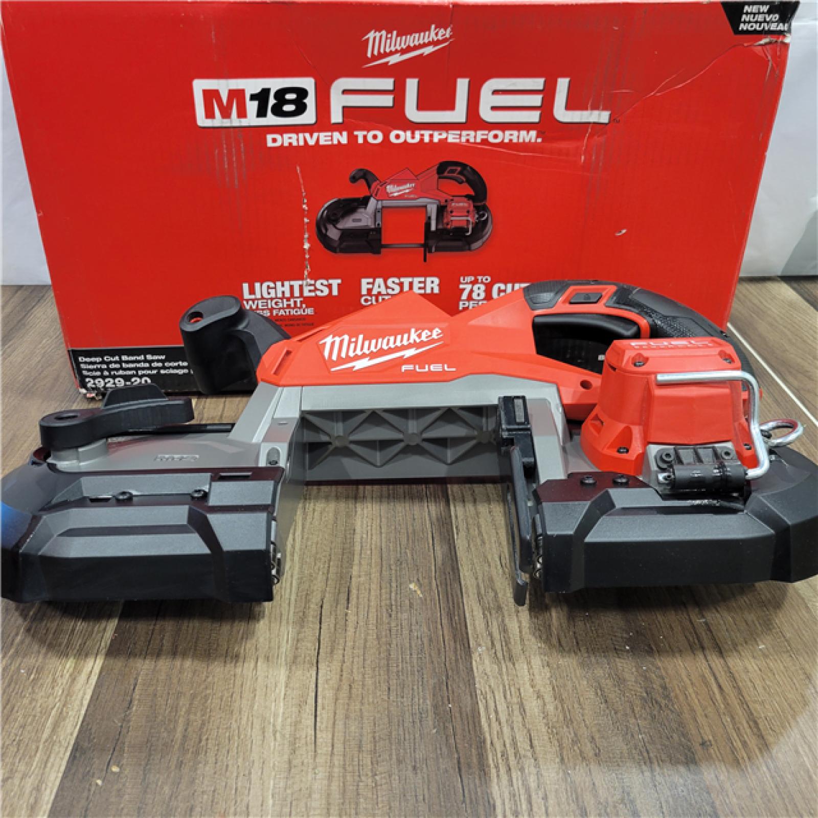 AS-IS  Milwaukee M18 FUEL 18V Lithium-Ion Brushless Cordless Deep Cut Band Saw (Tool-Only)