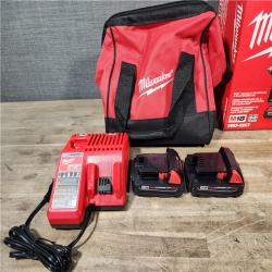 HOUSTON LOCATION - AS-IS Milwaukee M18 18V Lithium-Ion Brushless Cordless Compact Drill/Impact Combo Kit (2-Tool) W/(2) 2.0 Ah Batteries  Charger & Bag