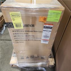 Phoienix NEW Husky Heavy Duty 52 in. W 9-Drawer Matte Army Green Roller Cabinet (SEALED)