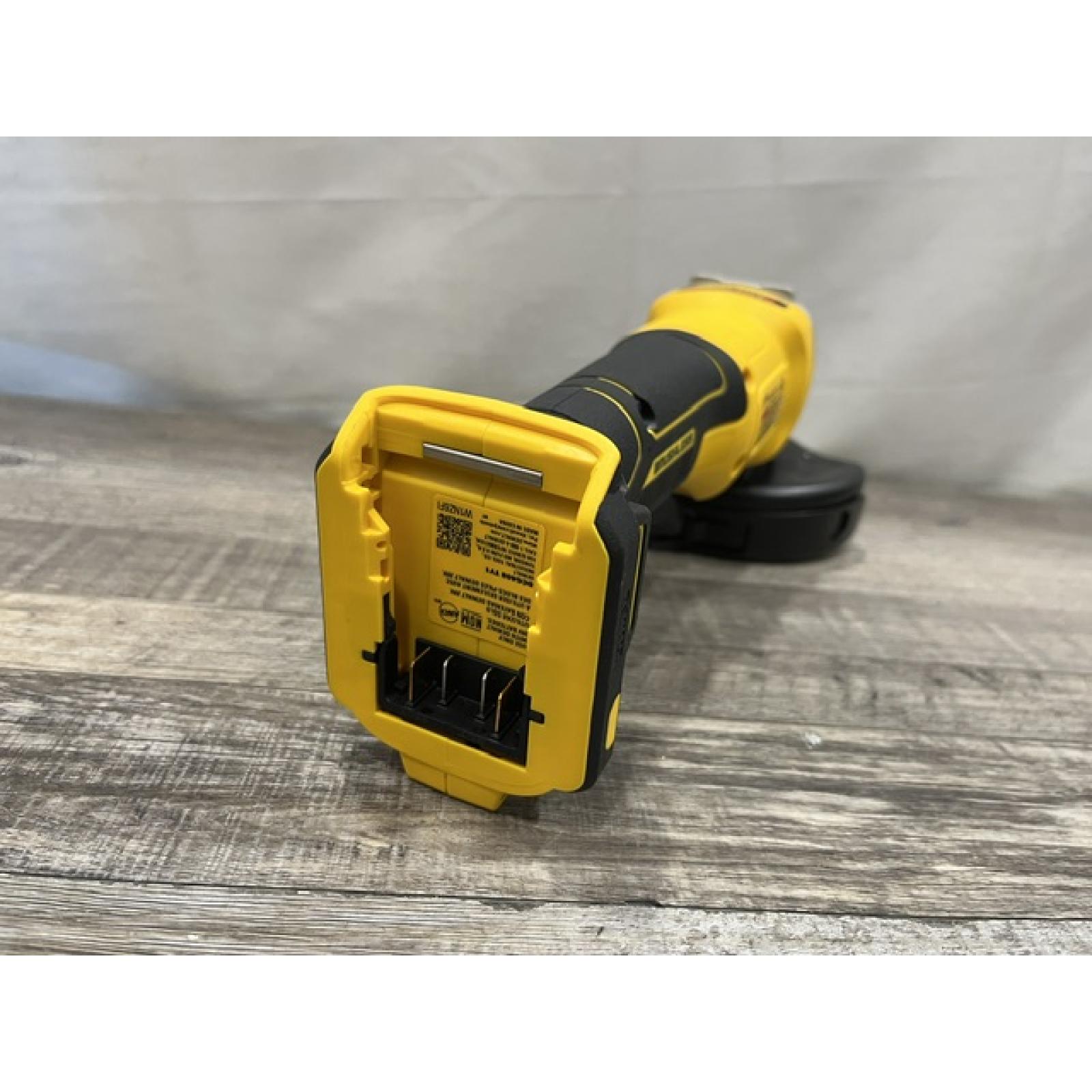 AS-IS DEWALT 20V MAX Cordless Brushless 4-1/2 in. Angle Grinder with Paddle Switch (Tool Only)