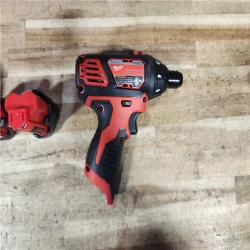 HOUSTON LOCATION - AS - IS Milwaukee 12V Lithium-Ion Cordless 1/4 in. Hex Screwdriver Kit