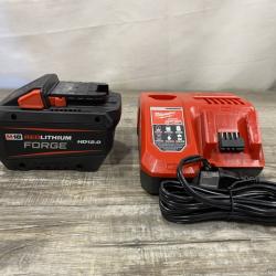 LIKE NEW - Milwaukee 18-Volt Lithium-Ion REDLITHIUM FORGE Starter Kit with 12.0Ah Battery and Charger