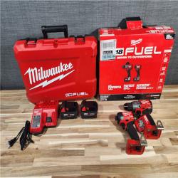 HOUSTON LOCATION - AS-IS (APPEARS LIKE NEW) M18 FUEL 18V Lithium-Ion Brushless Cordless Hammer Drill and Impact Driver Combo Kit (2-Tool) with 2 Batteries