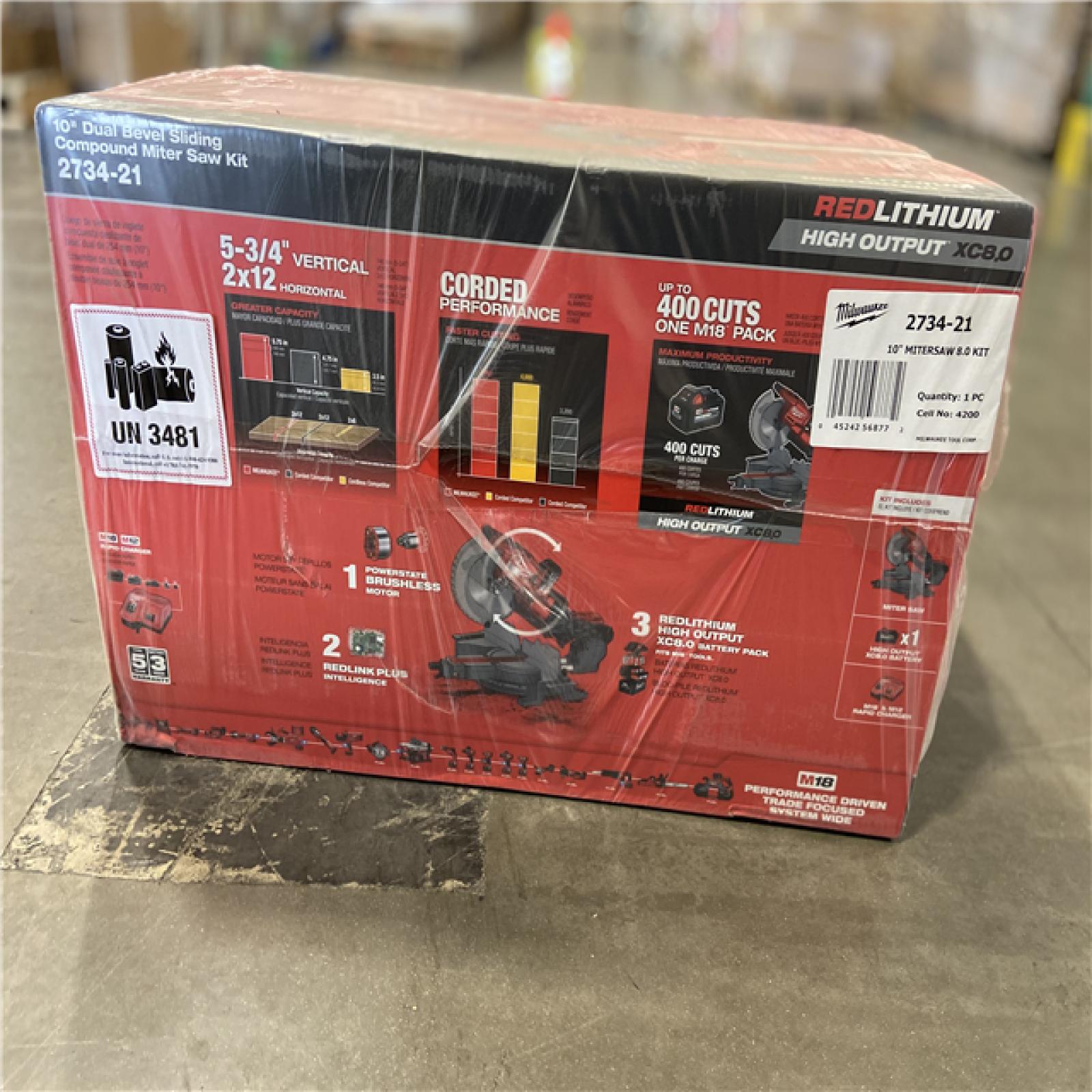 NEW! - Milwaukee M18 FUEL 18V 10 in. Lithium-Ion Brushless Cordless Dual Bevel Sliding Compound Miter Saw Kit