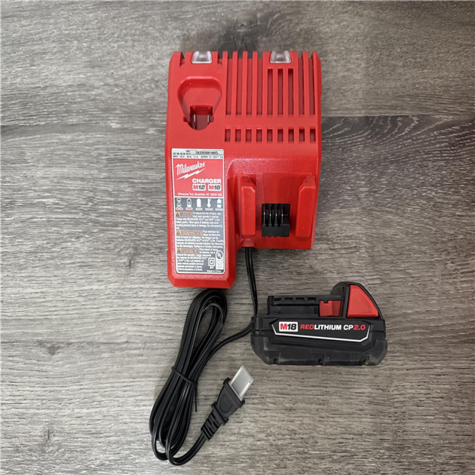 California AS-IS Milwaukee M18 Short Throw Press Tool Kit  Includes (1) Battery  Charger and Hard Case