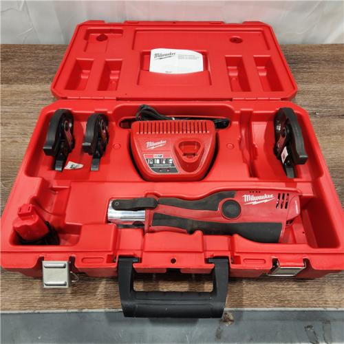 AS-IS Milwaukee M12 Force Logic Press Tool 1/2 in. to 1 in. Kit-( included battery & charge)