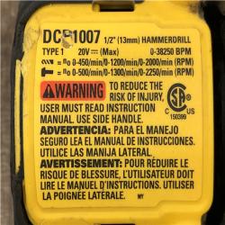 AS-IS DEWALT 20V XR Lithium-Ion Cordless Brushless 1/2 in. Drill/Driver Kit