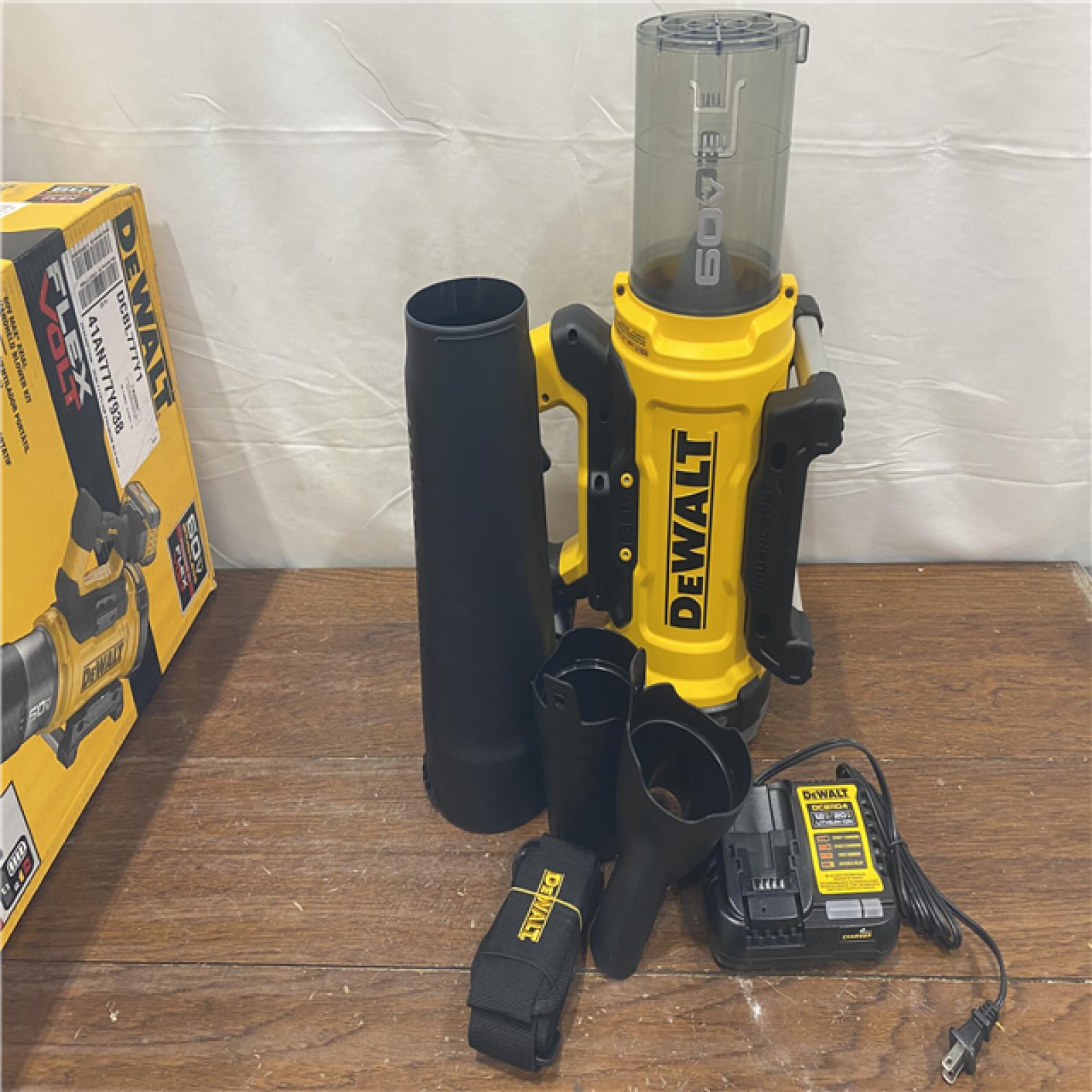 AS-IS DEWALT FLEXVOLT 60V MAX 160 MPH 760 CFM Brushless Cordless  and Charger