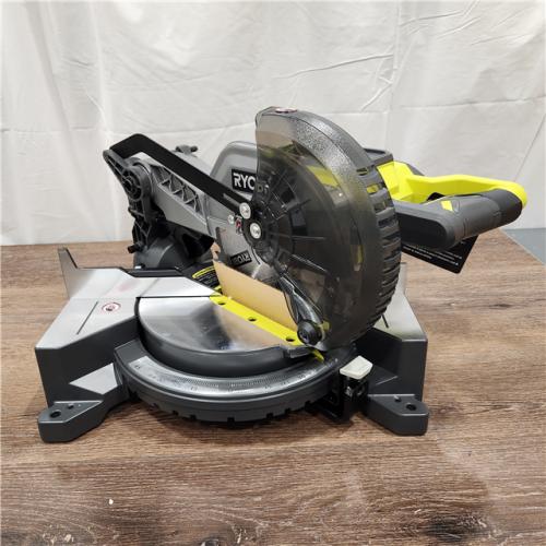AS-IS  RYOBI 18-Volt ONE+ Cordless 7-1/4 in. Compound Miter Saw (Tool Only) with Blade and Blade Wrench