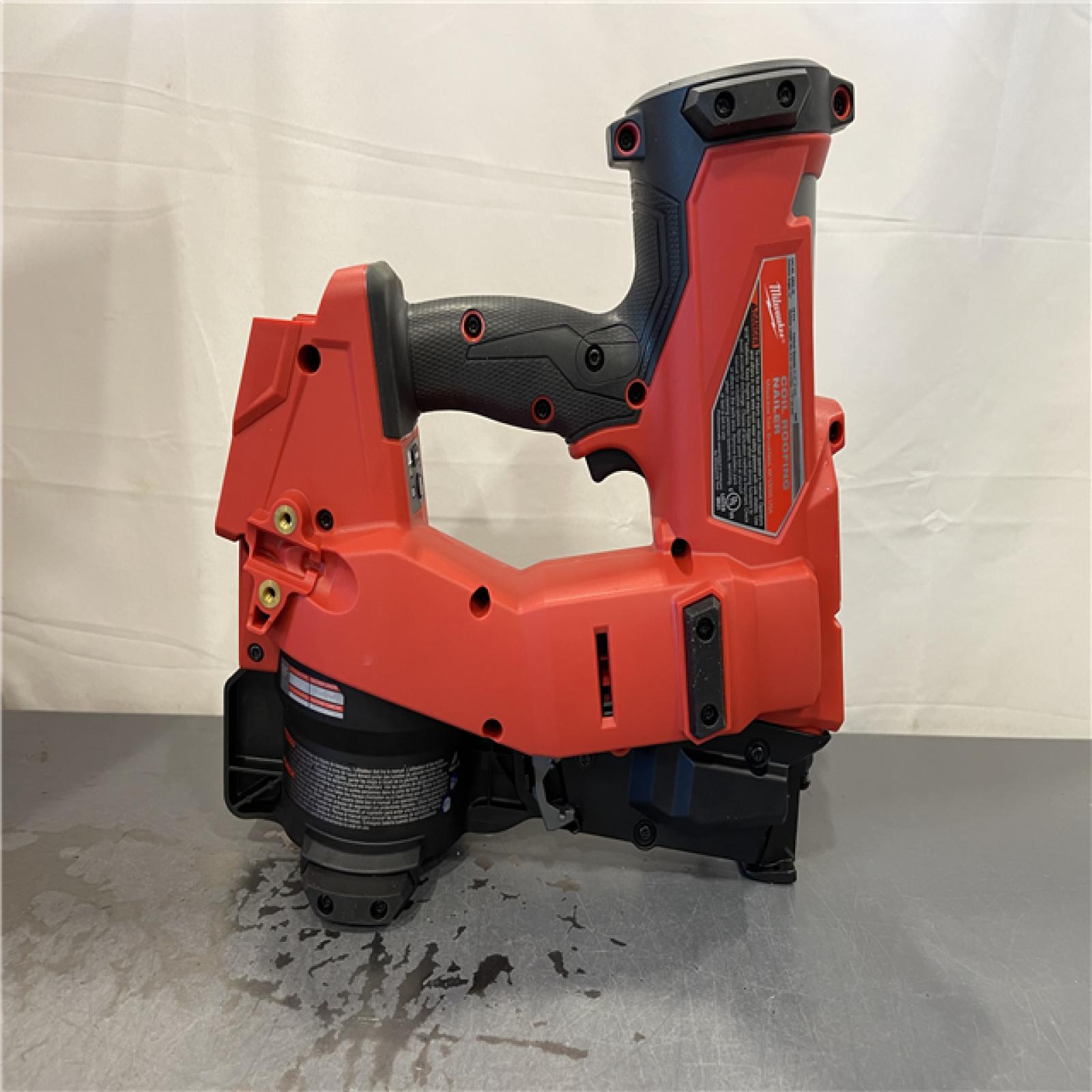 AS-IS - Milwaukee M18 FUEL 18-Volt Lithium-Ion Brushless Cordless Coil Roofing Nailer