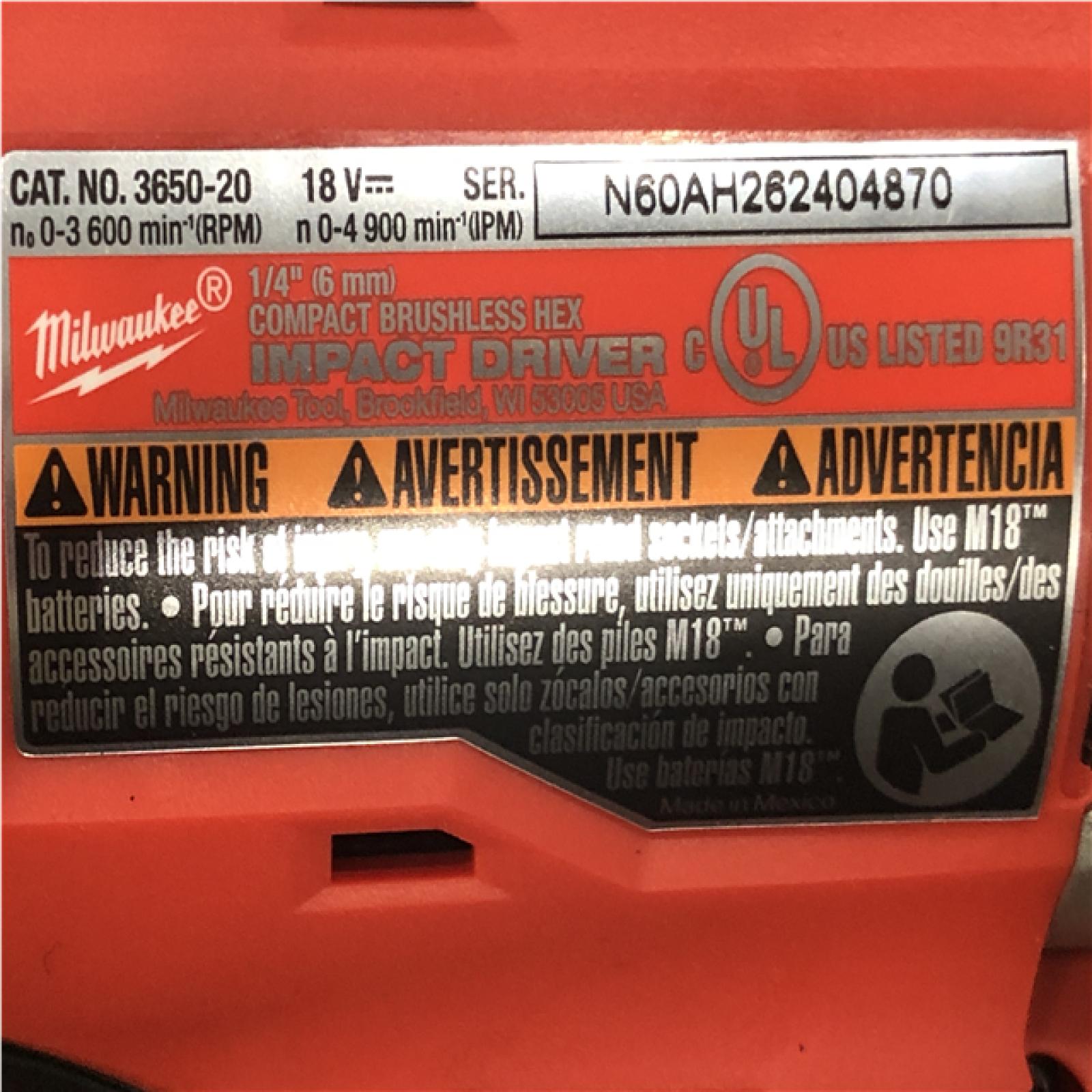 AS-IS Milwaukee 18V Lithium-Ion Brushless Cordless Compact Drill/Impact Combo Kit