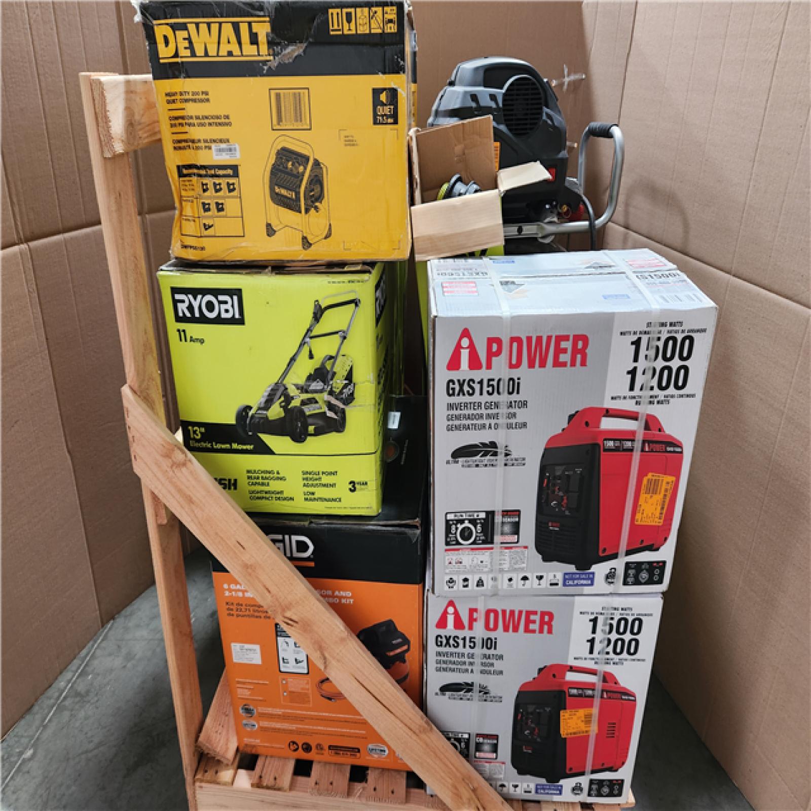 California As-Is Outdoor Power Equipment