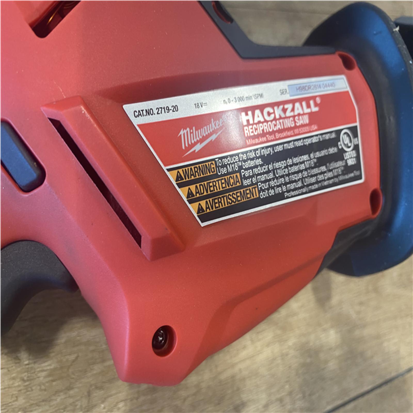 as-is Milwaukee FUEL 18V Lithium-Ion Brushless Cordless HACKZALL Reciprocating Saw (Tool-Only)
