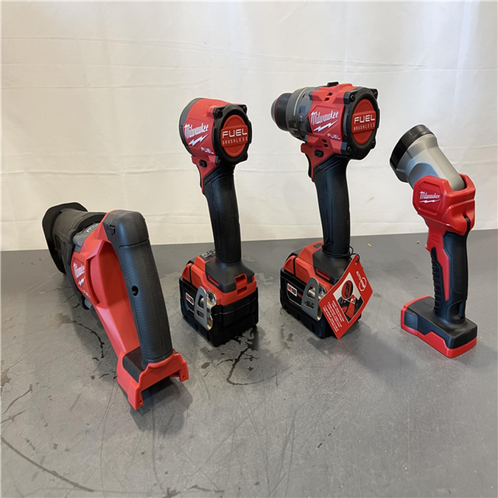AS-IS - Milwaukee M18 FUEL 18V Lithium-Ion Brushless Cordless 5 Tool Combo Kit